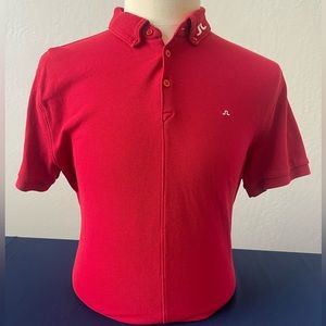 J. Lindeberg - XL Reg Fit, Red Baby Pique